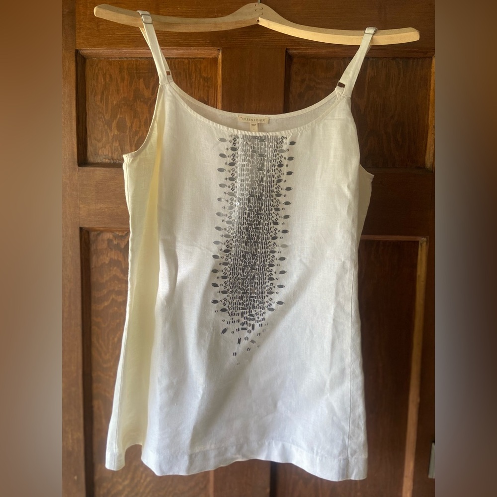 Eileen Fisher Organic Cotton Women's Sequin Top.